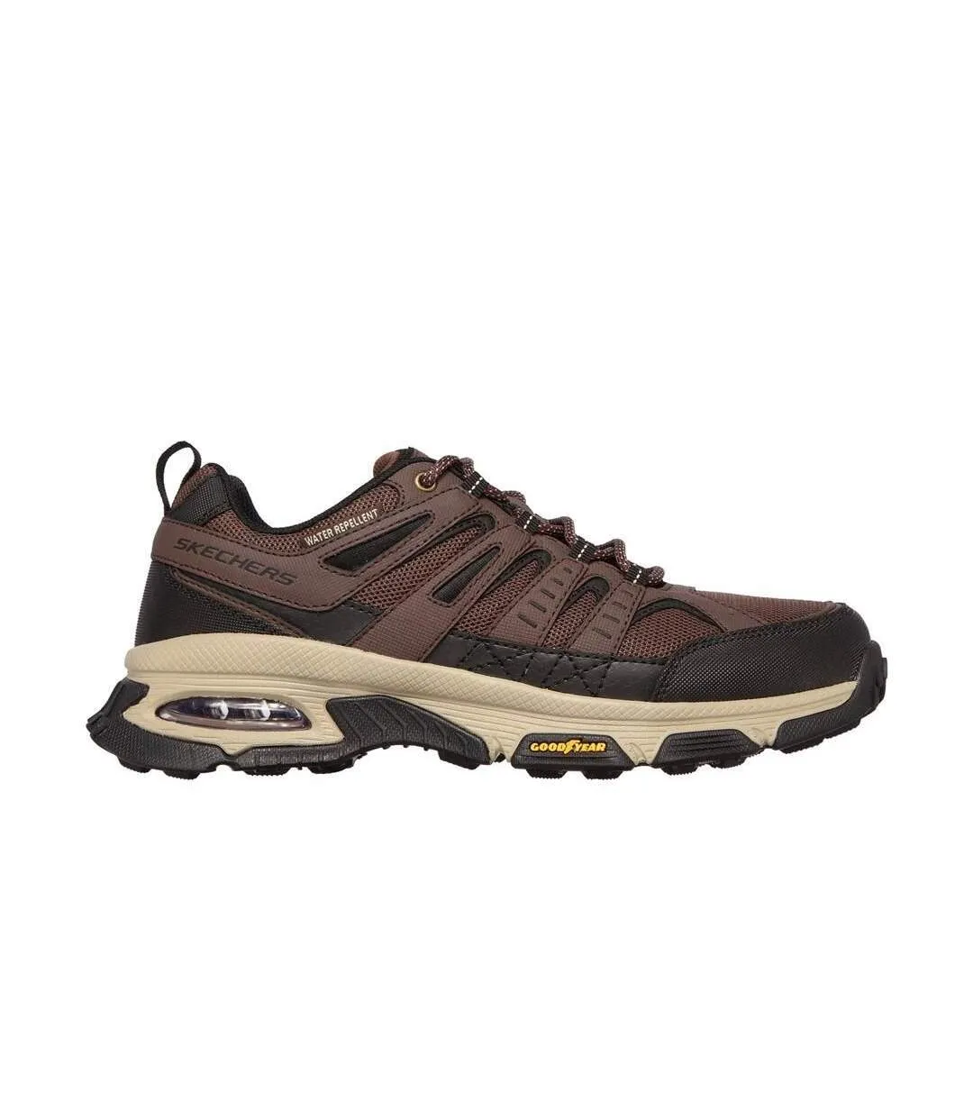 Skechers Mens Skech-Air Envoy Leather Sneakers (Brown/Black) - UTFS8189