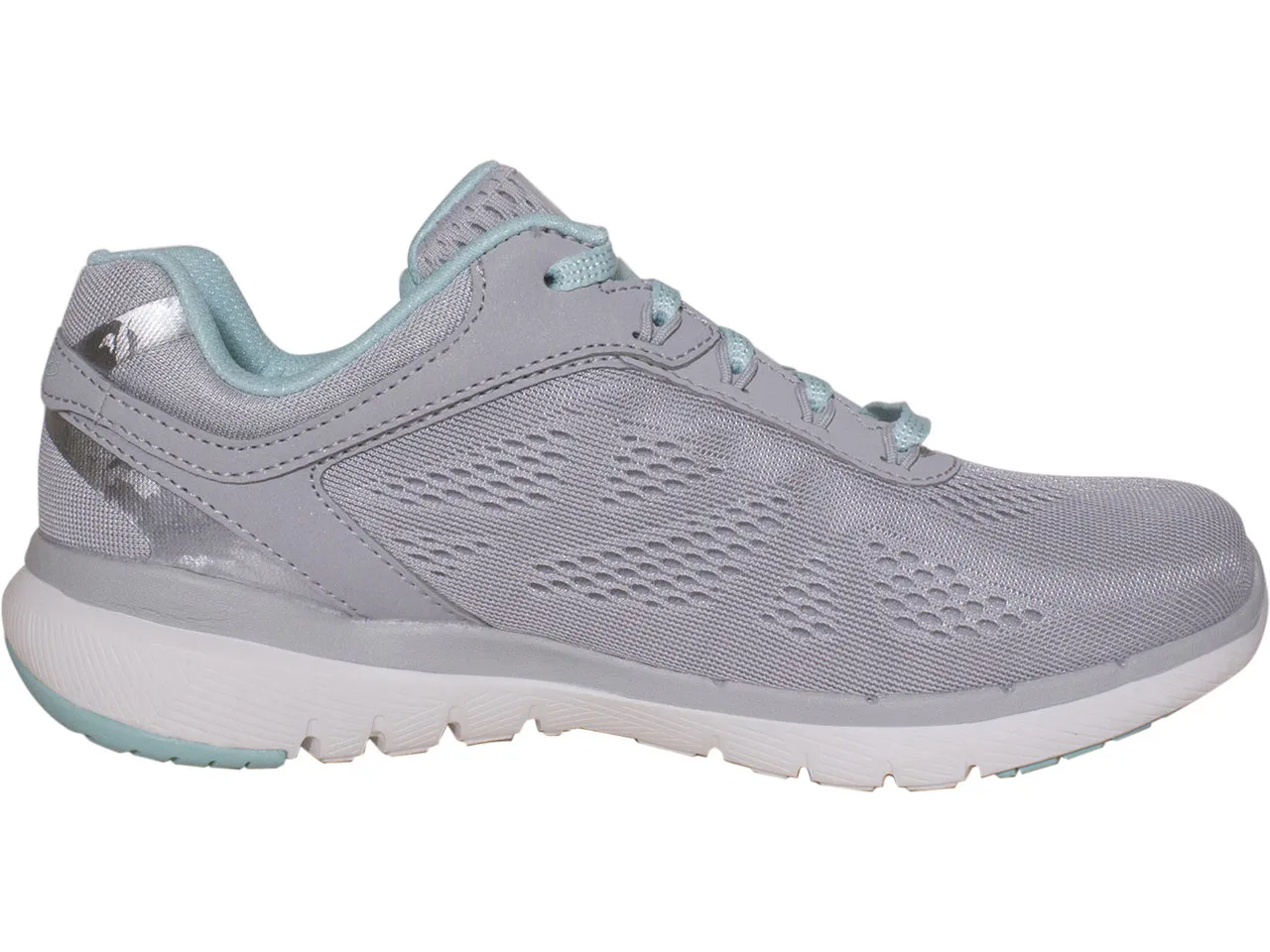 Skechers Women's Flex-Appeal-3.0 Moving Fast Sneakers Gray/Mint Sz: 6 13059