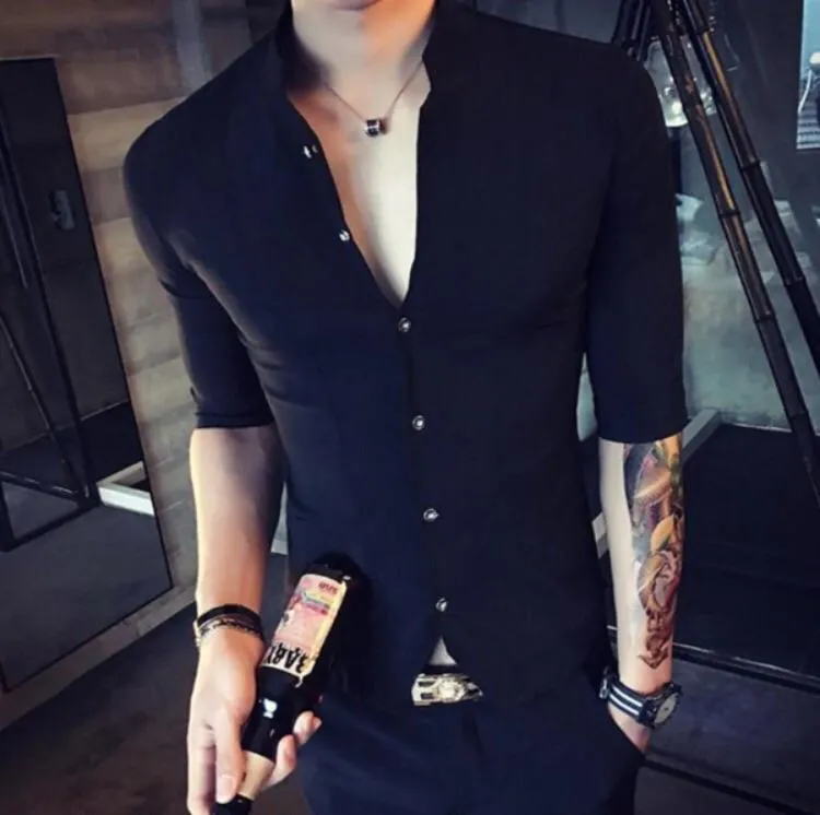 Slim-Fit Vest Shirt (2 Colors)