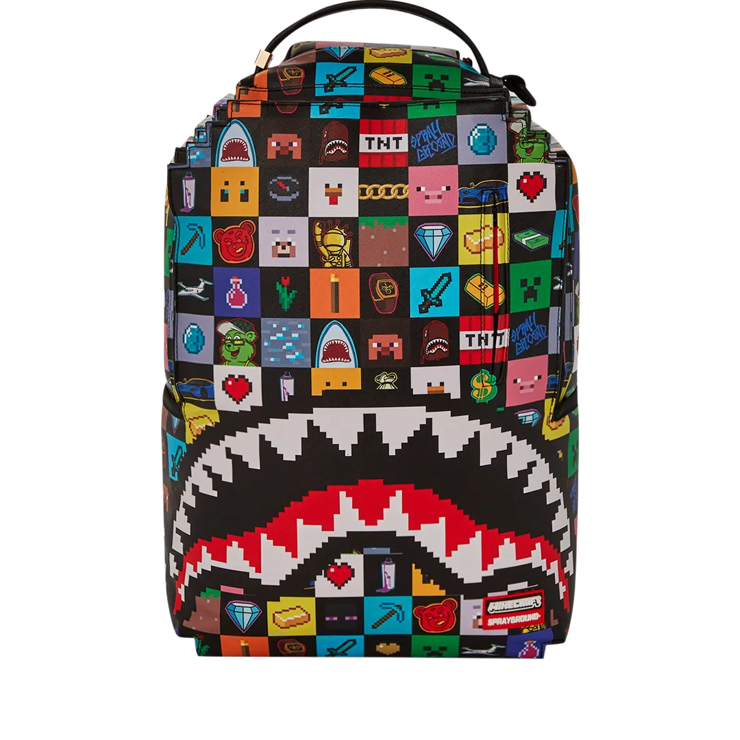 Sprayground Minecraft Ultimate Creative Mode Backpack - Red / White / Yellow / Blue