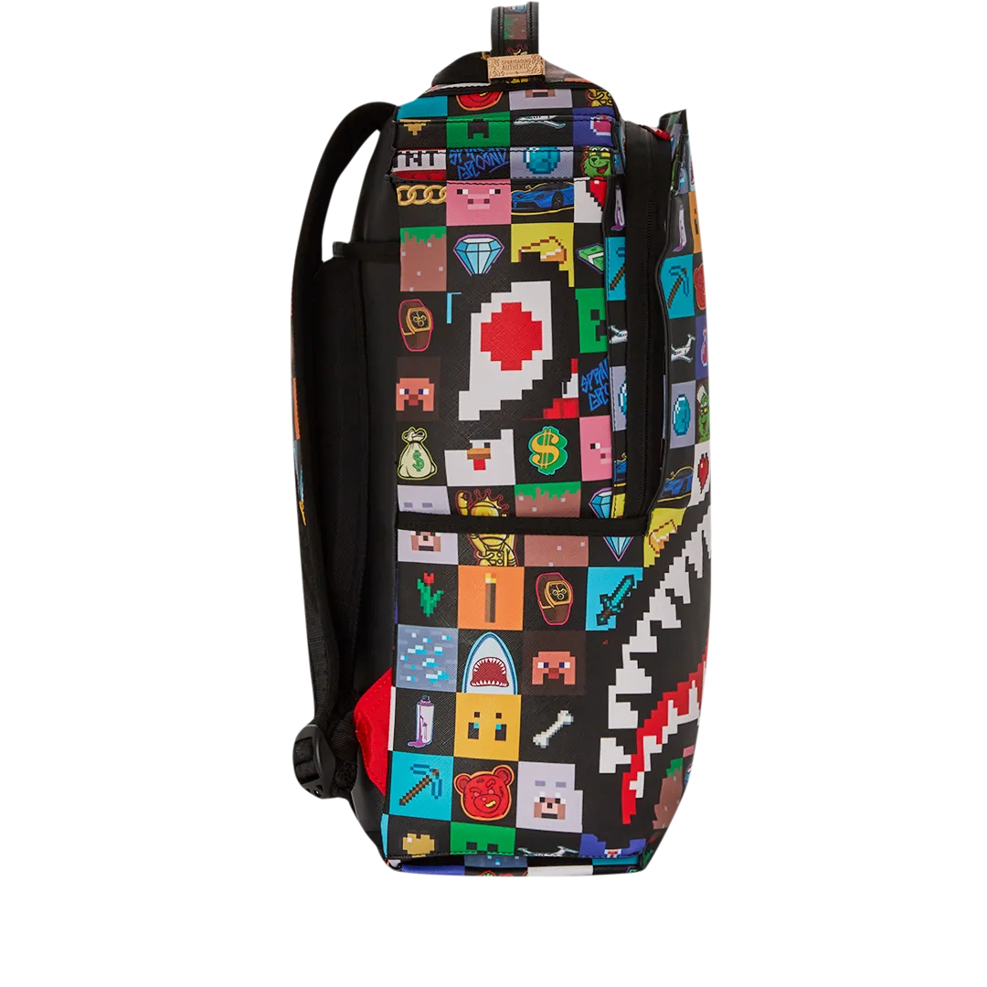 Sprayground Minecraft Ultimate Creative Mode Backpack - Red / White / Yellow / Blue