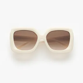 Square Acetate Sunglasses - Ivory