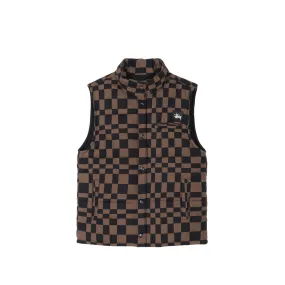 Stussy Sabi Checker Puff Vest Brown 211155