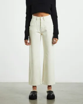 Subtitled Clover Straight Leg Jeans - Off White | SurfStitch