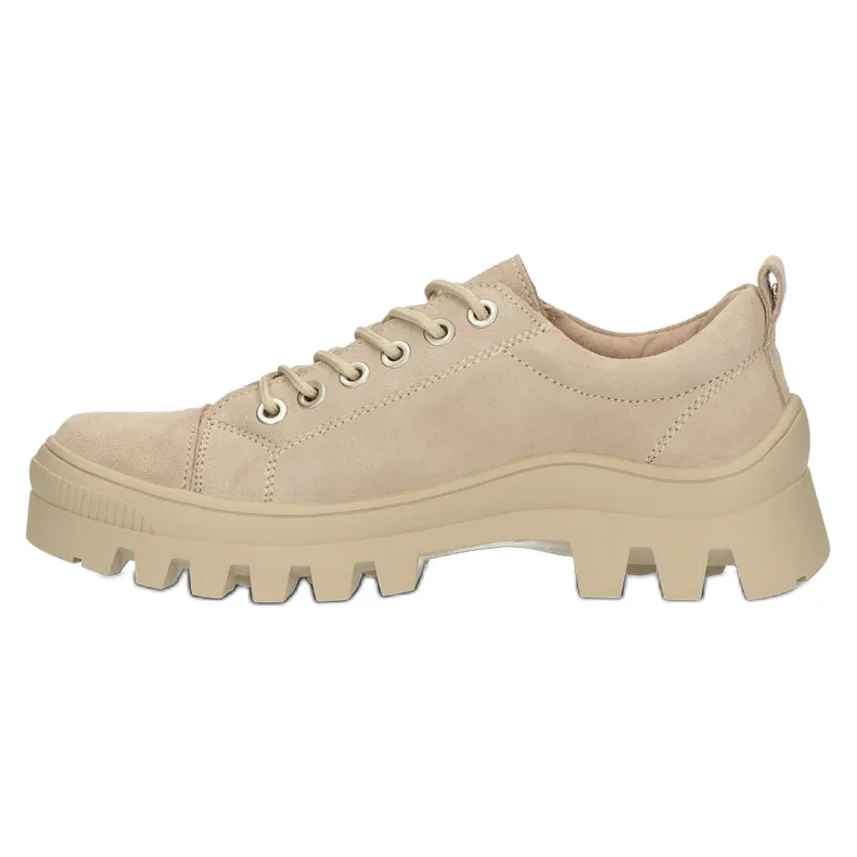 Suede Leather Sneakers Filippo DP3522 / 22 BE Beige