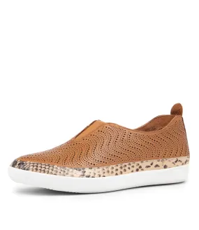 SUPERSOFT Afried Tan Natural Leather Sneakers