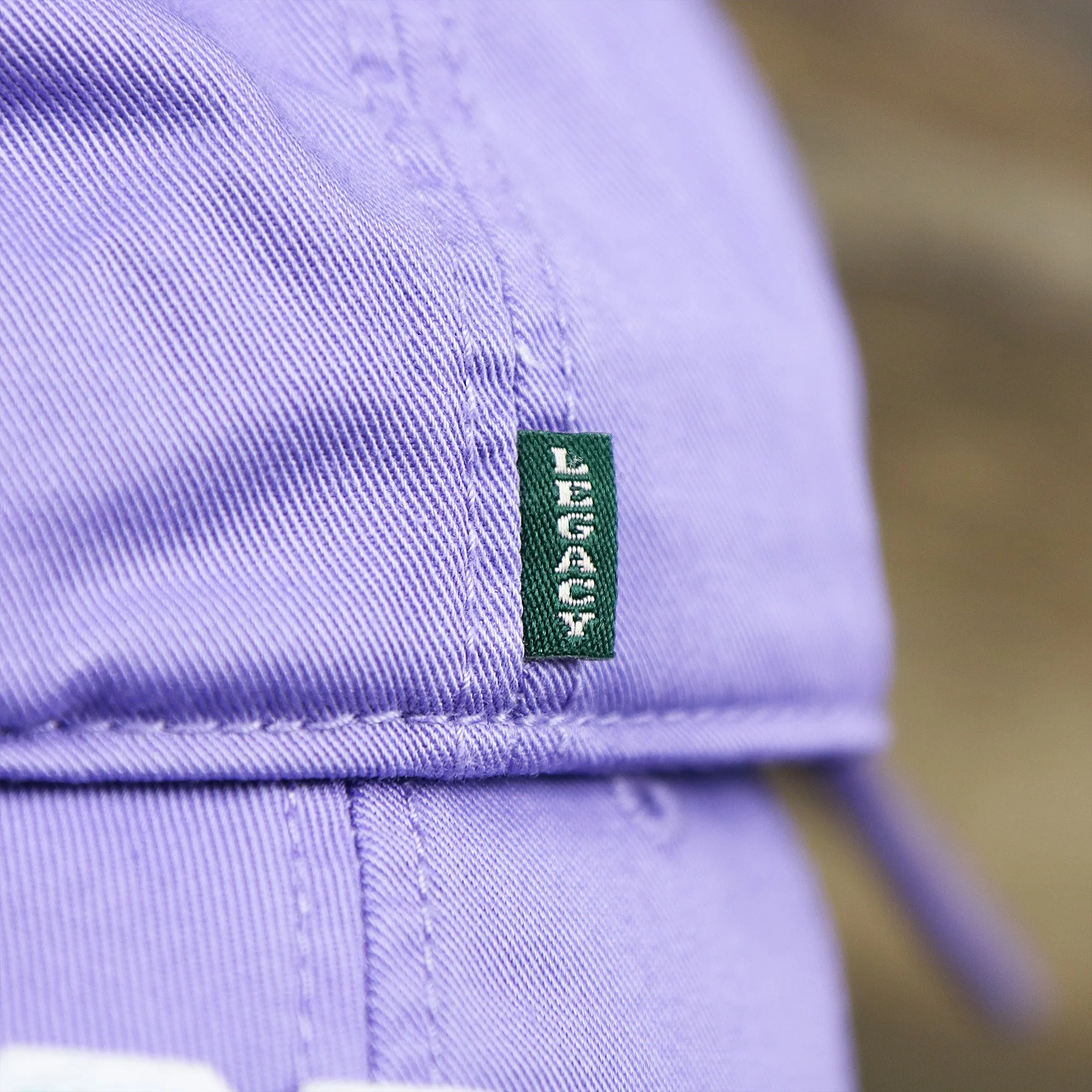 Teal OCNJ Wordmark White Outline Dad Hat | Lavender Dad Hat