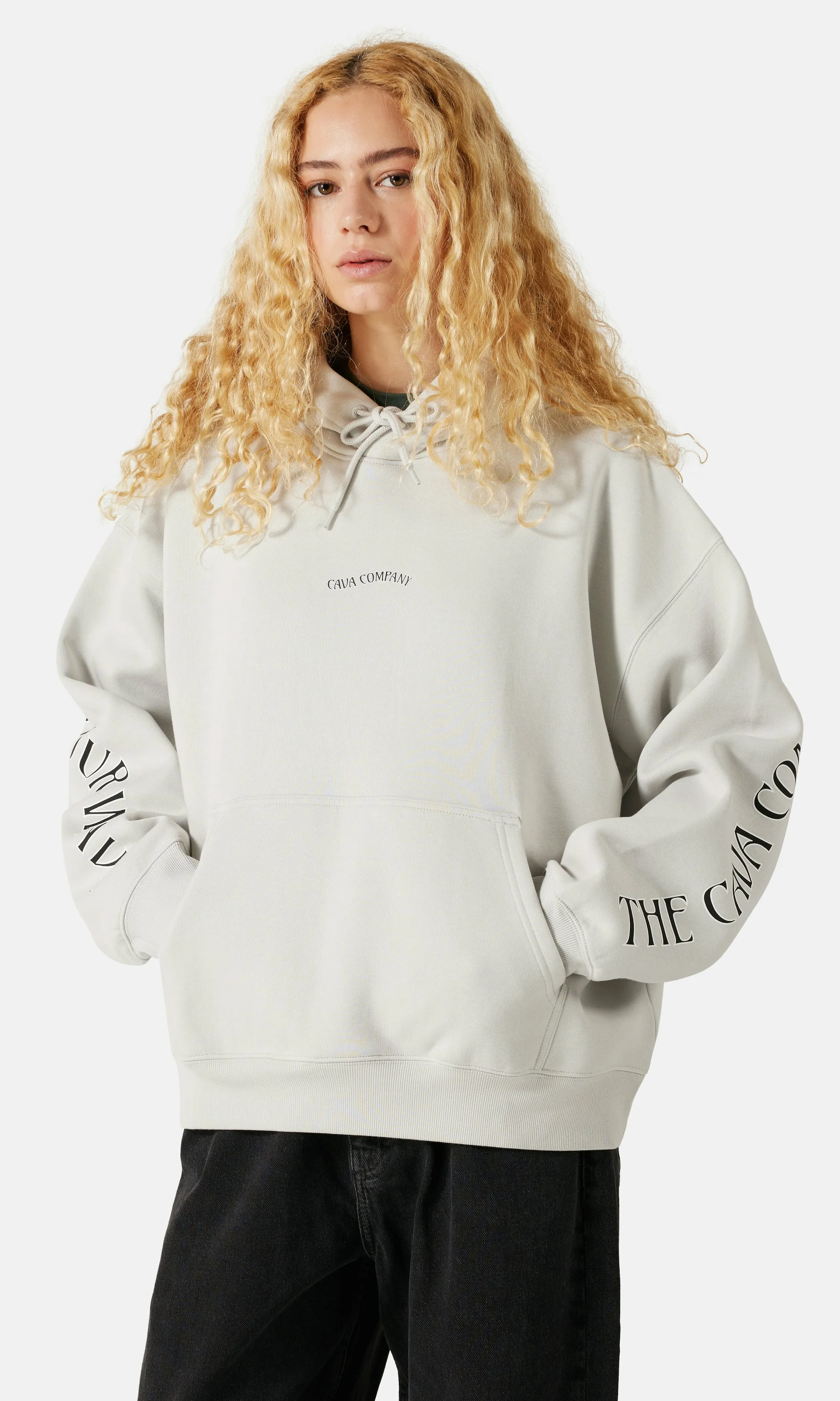 The Cava Company Graphic Hoodie Light grey | Women | Junkyard