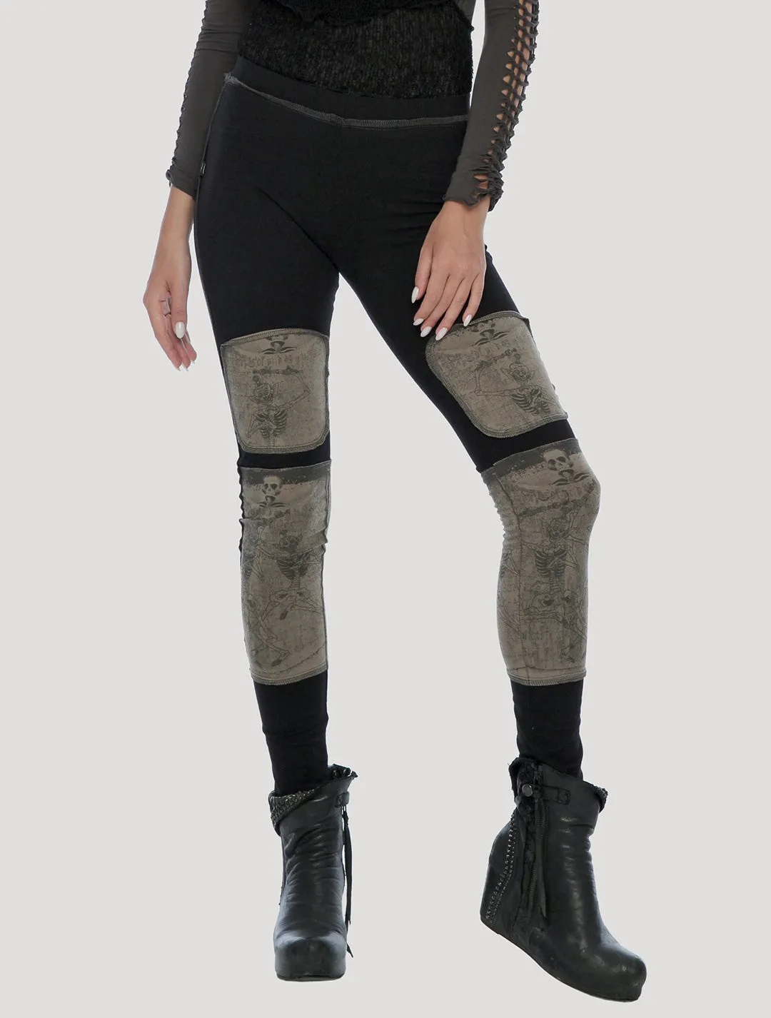 Tibetan Skulls Long Leggings