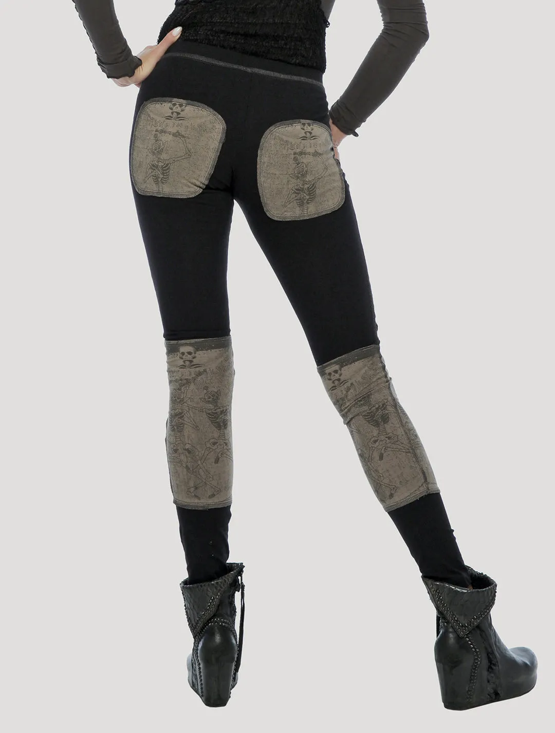 Tibetan Skulls Long Leggings