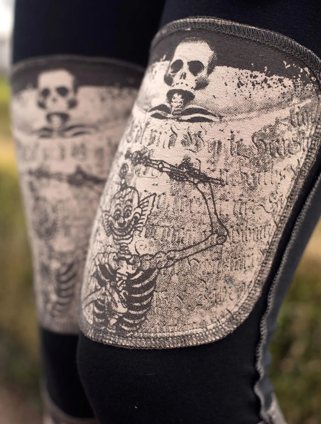 Tibetan Skulls Long Leggings