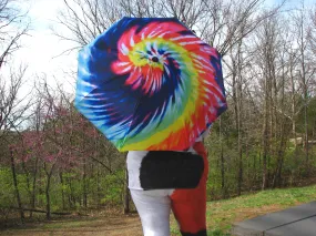 Tie Dye Automatic Foldable Umbrella