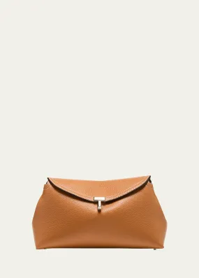 Toteme T-Lock Top Handle Bag in Pebble Grain Leather