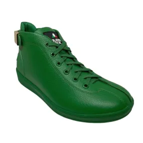 Travel Fox Men's Green Leather Mid Top Sneakers 915601-20