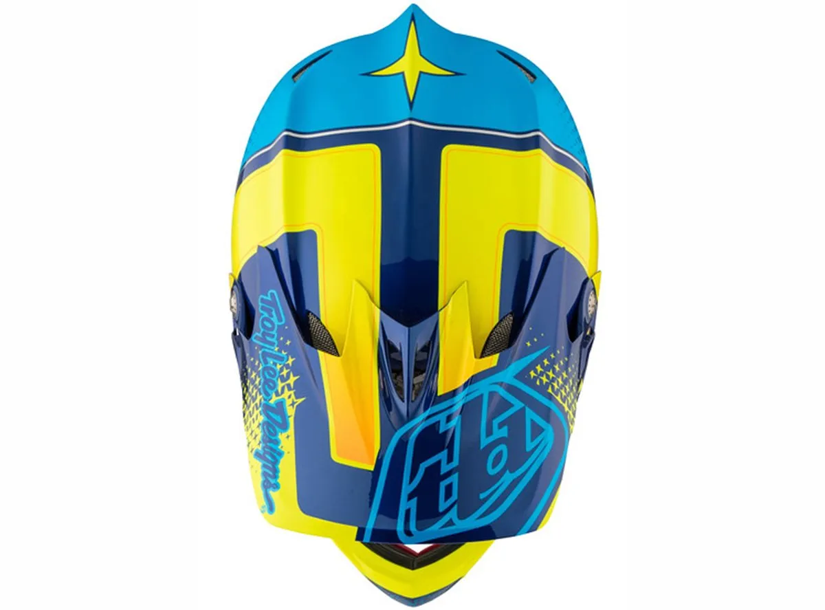 Troy Lee Designs D3 Composite Full Face Helmet - Starburst Yellow