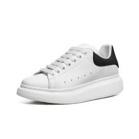 Tuck&Simon Black Tab Statement White Leather Sneakers