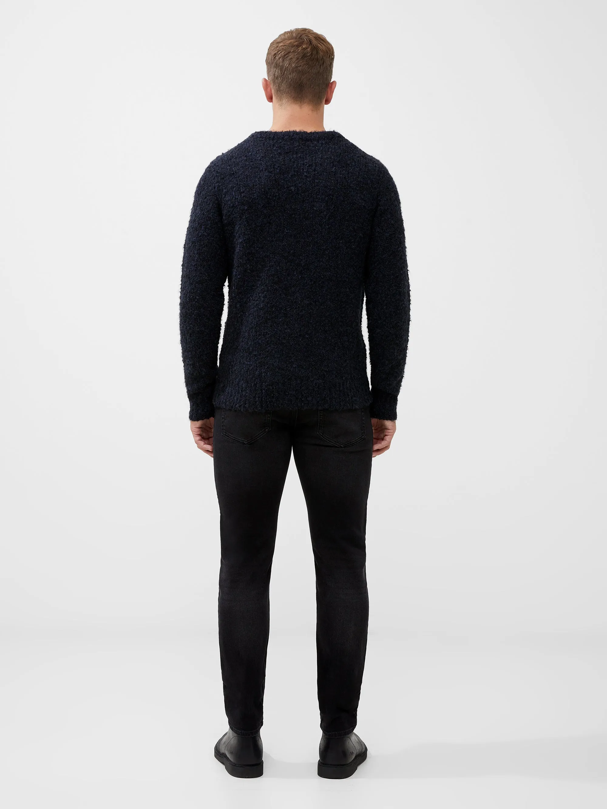 Twisted Boucle Crew Neck Jumper