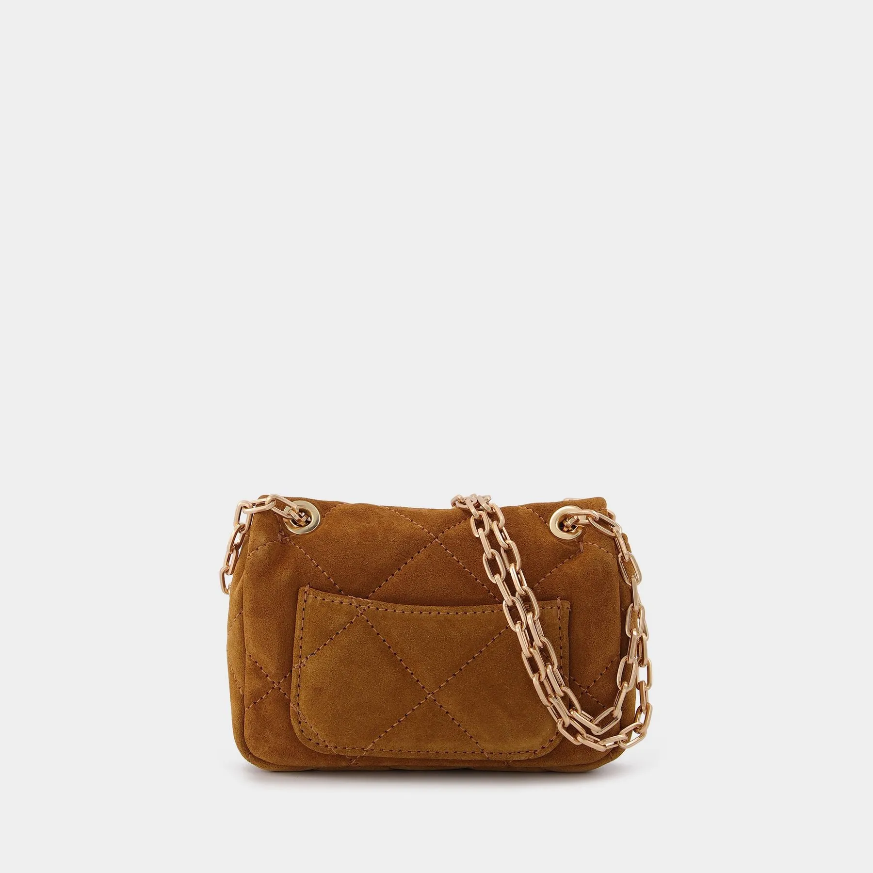 Vanessa Bruno  Nano Moon Bag in Brown Leather