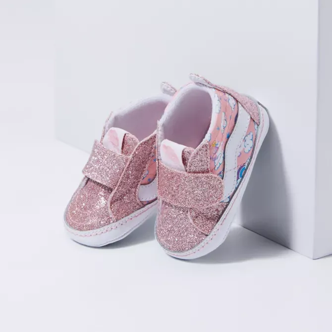 Vans  Infant Unicorn Sleigh SK8-Hi Crib - Powder Pink/ True White