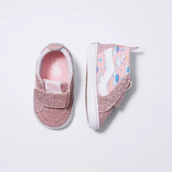 Vans  Infant Unicorn Sleigh SK8-Hi Crib - Powder Pink/ True White