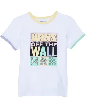 Vans Kids Poster Board Ringer T-Shirt - White/ Multi