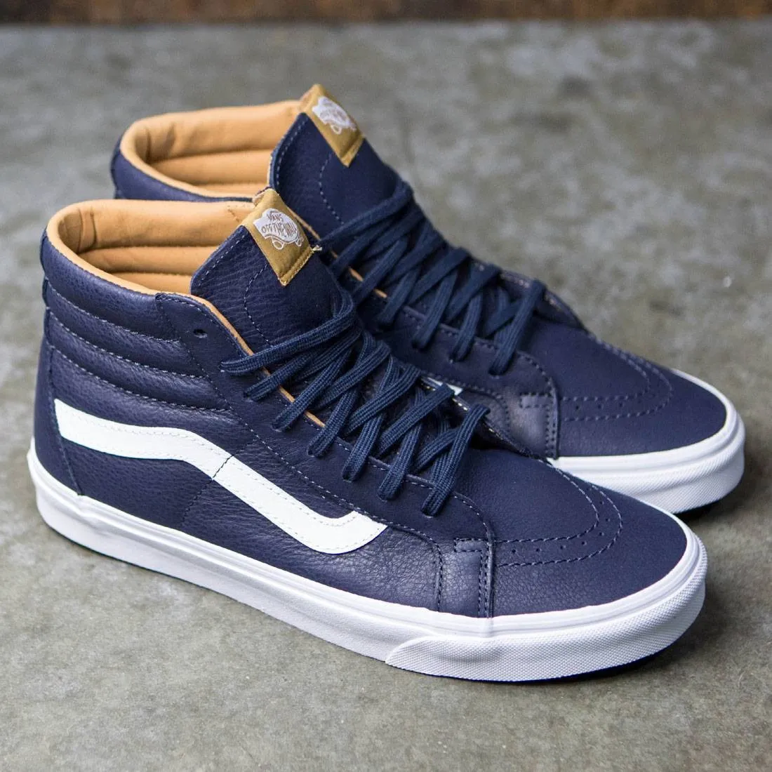 Vans Men Sk8-Hi Reissue - Premium Leather (blue / parisian night / true white)