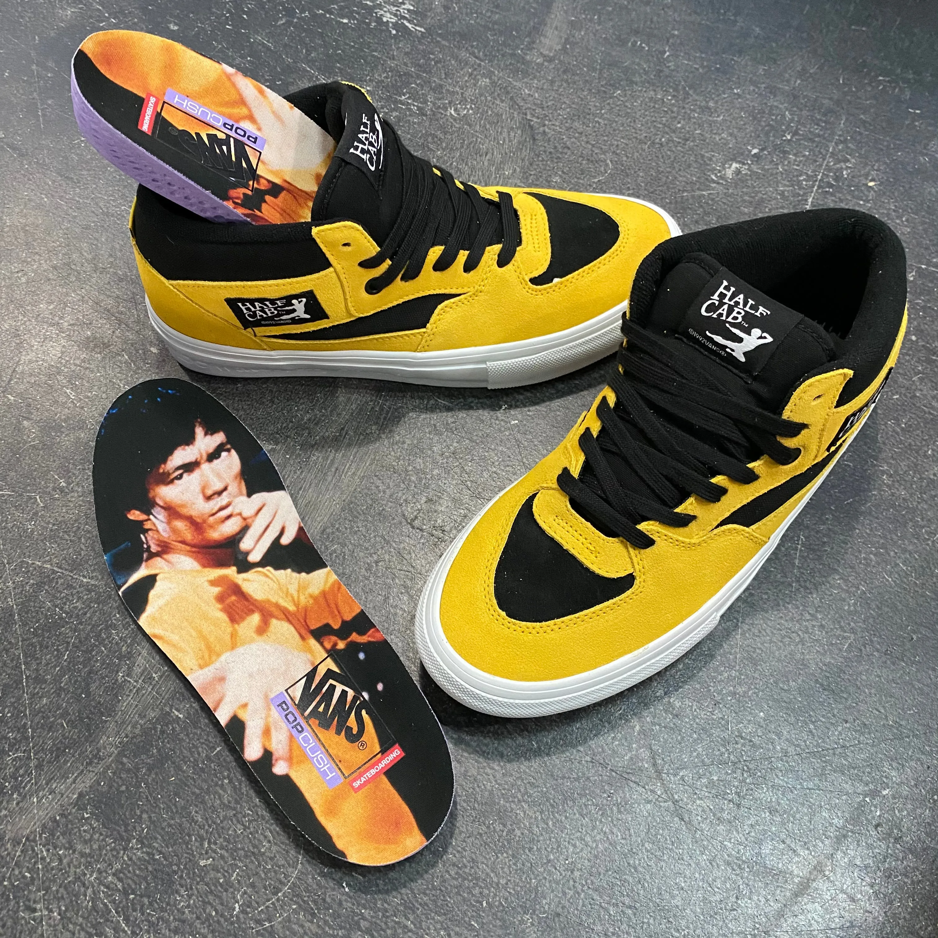 Vans Skate Half Cab X Bruce Lee Black/Yellow SALE