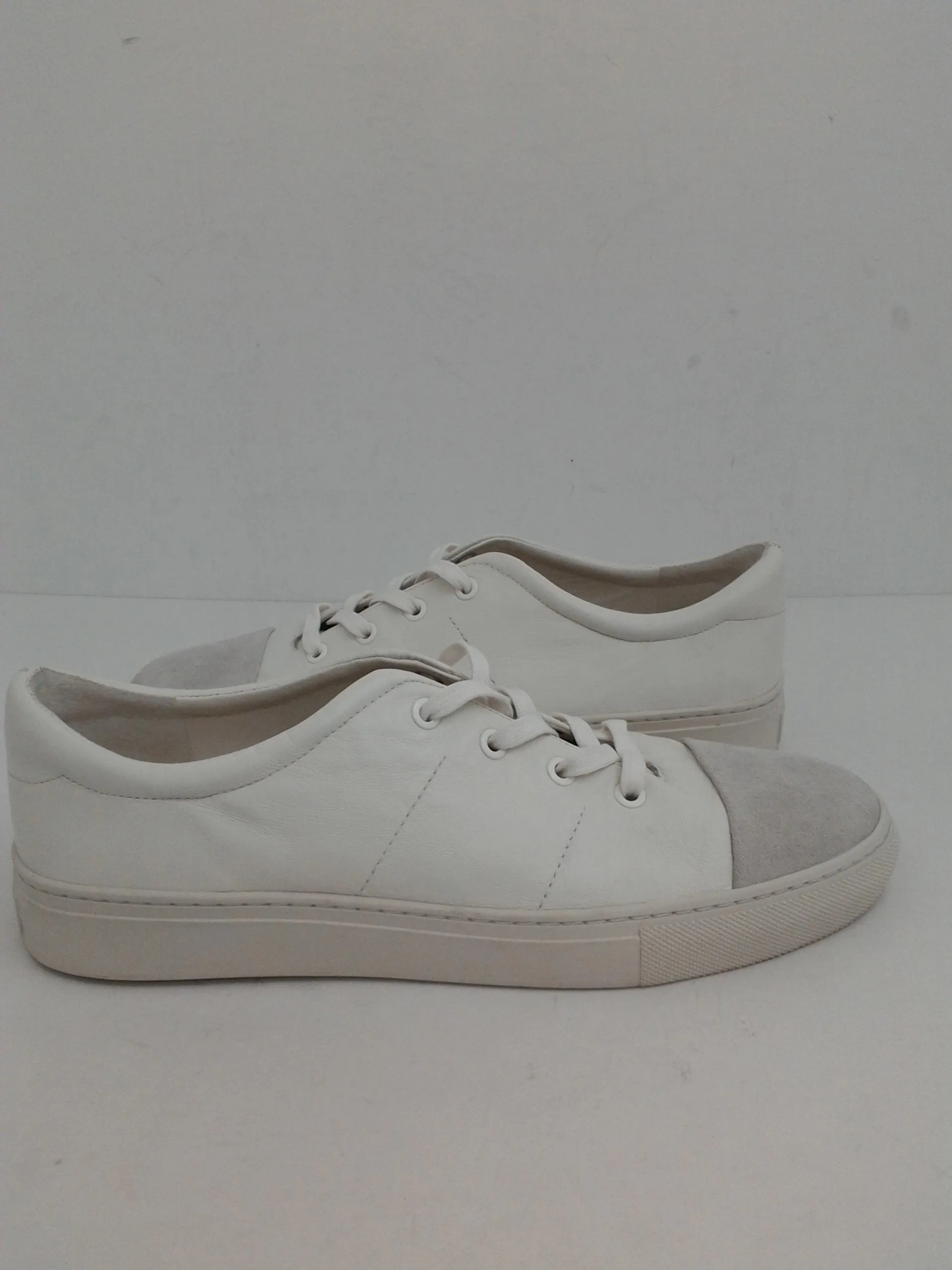 Via Spiga Women's White Leather Sneakers Size 11 M