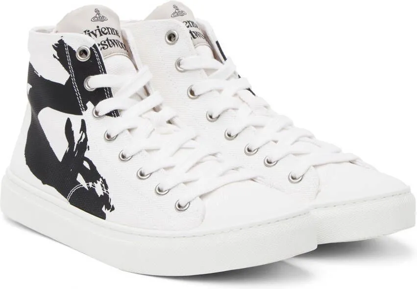 Vivienne Westwood White Plimsoll Sneakers