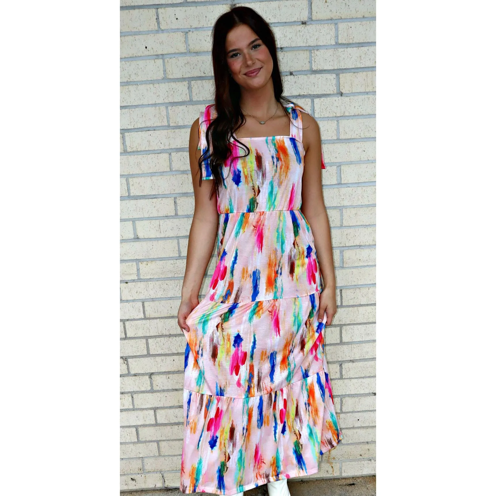 Watercolor Maxi Dress