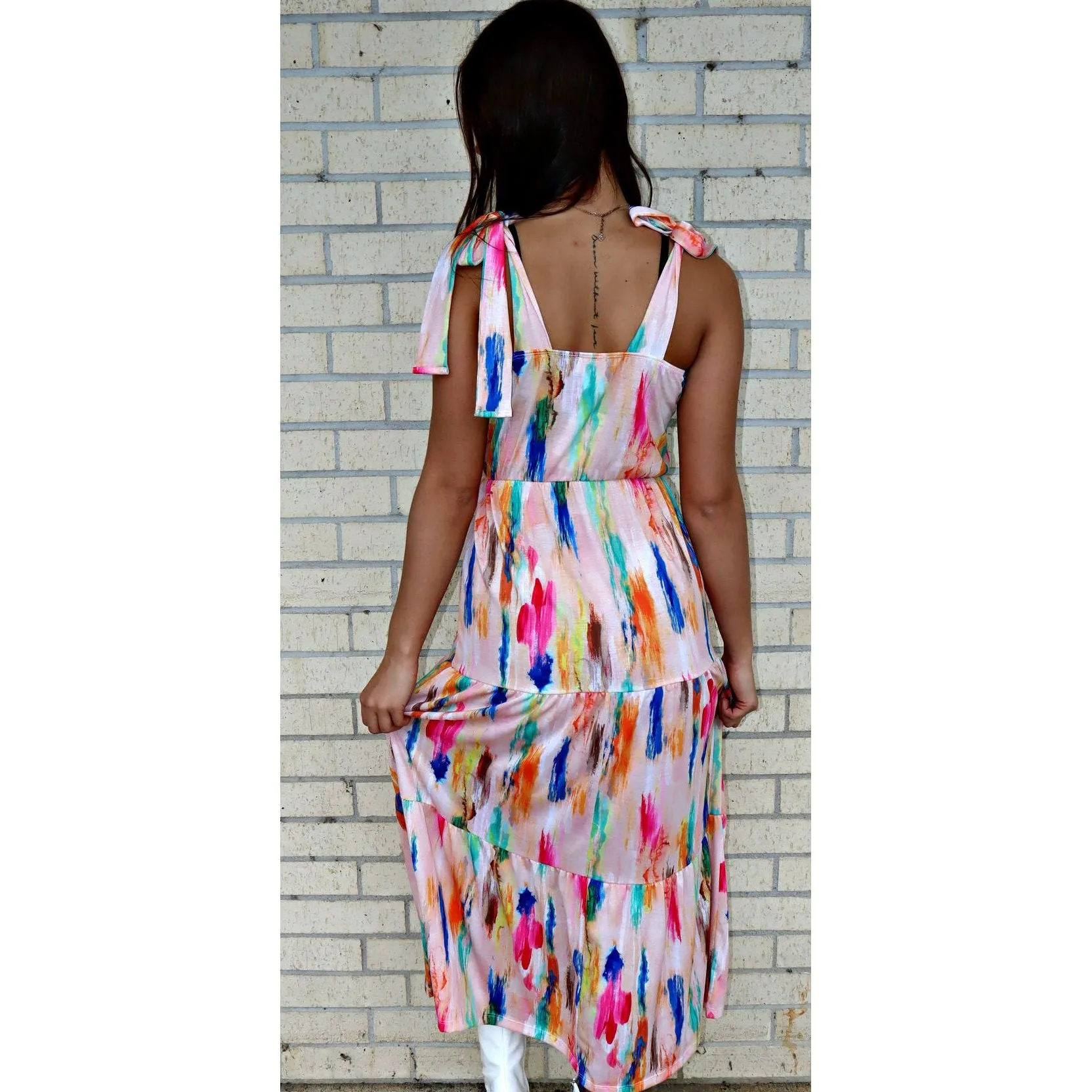 Watercolor Maxi Dress