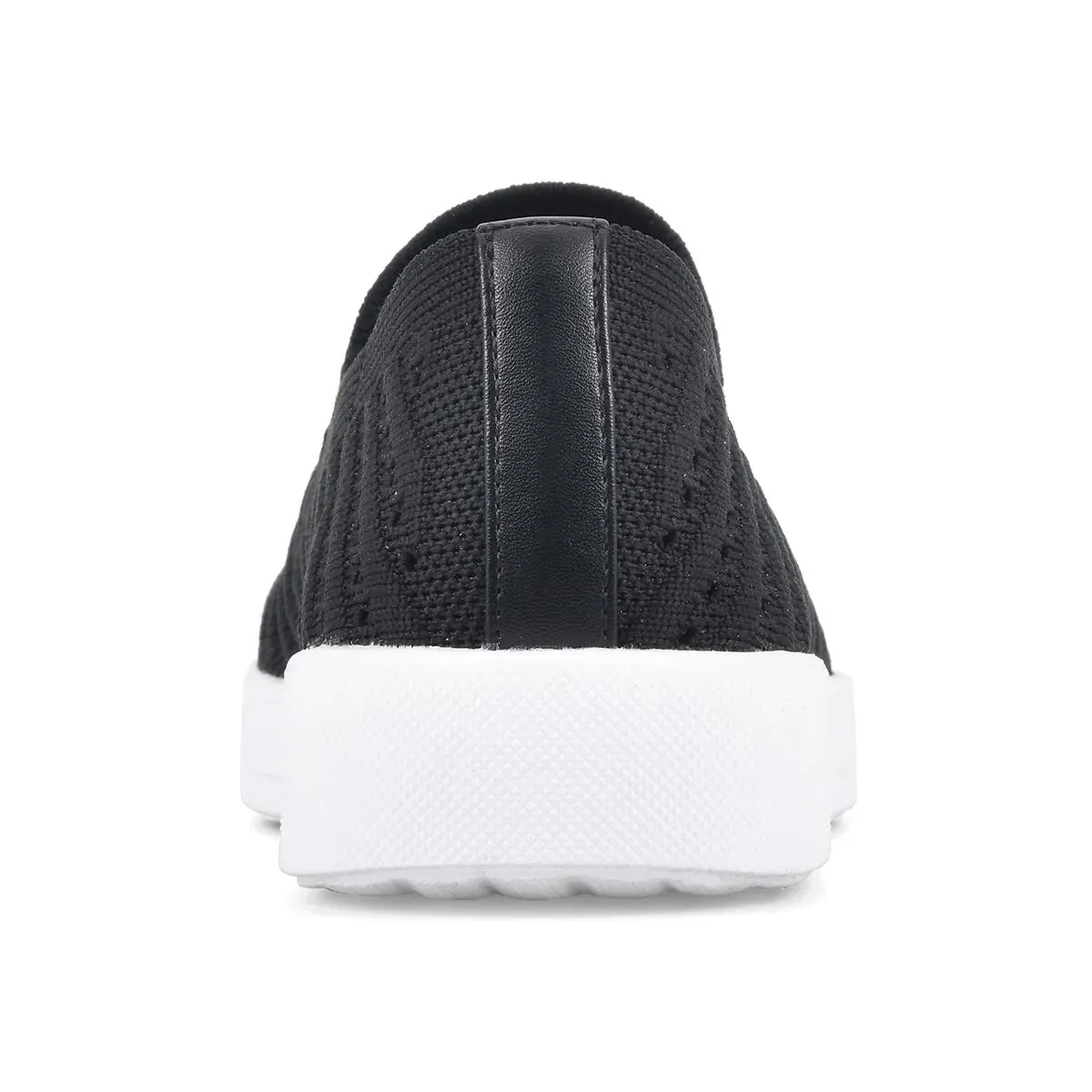 White Mountain Womens Courage Knit Sneakers W30690-001 Black/Fabric