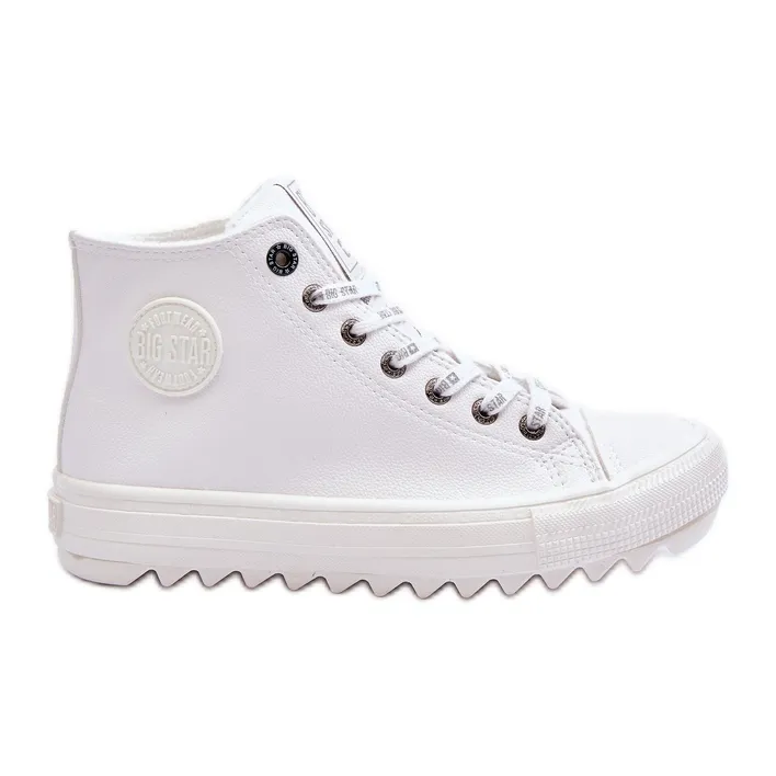 Women's Sneakers Big Star High Warm White GG274108