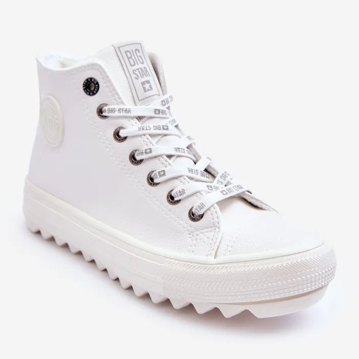 Women's Sneakers Big Star High Warm White GG274108