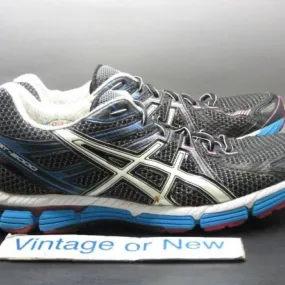 Women's Asics GT 2000 Black White Electric Blue Running ...