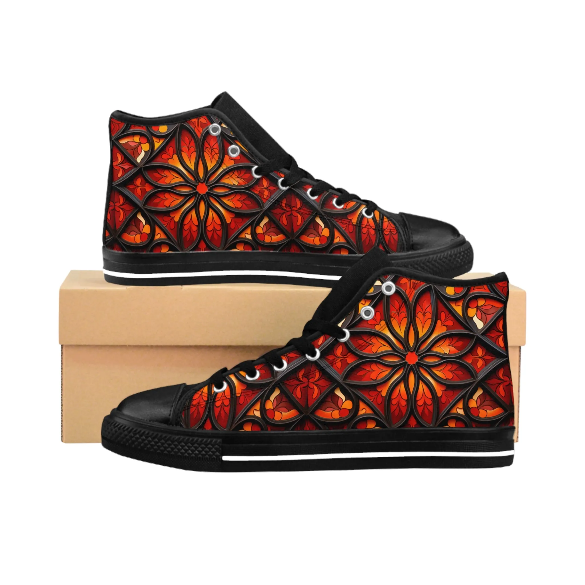 Women's Classic Bold Look High Sneakers. GB-0000007C