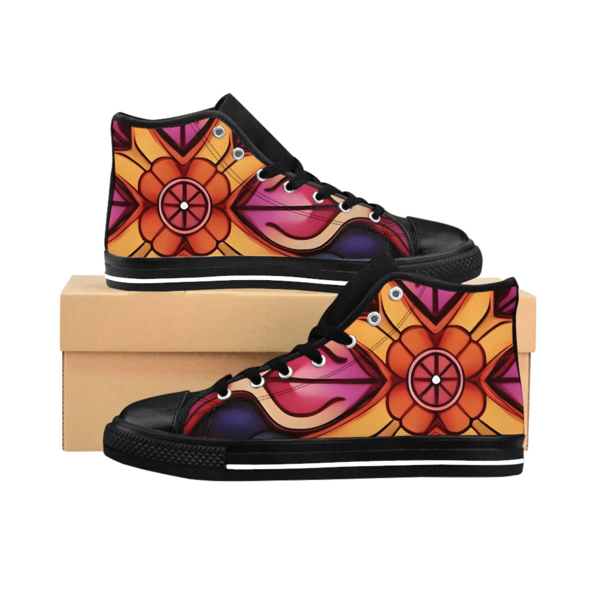 Women's Classic Contemporary Look High Sneakers. GB-000010C