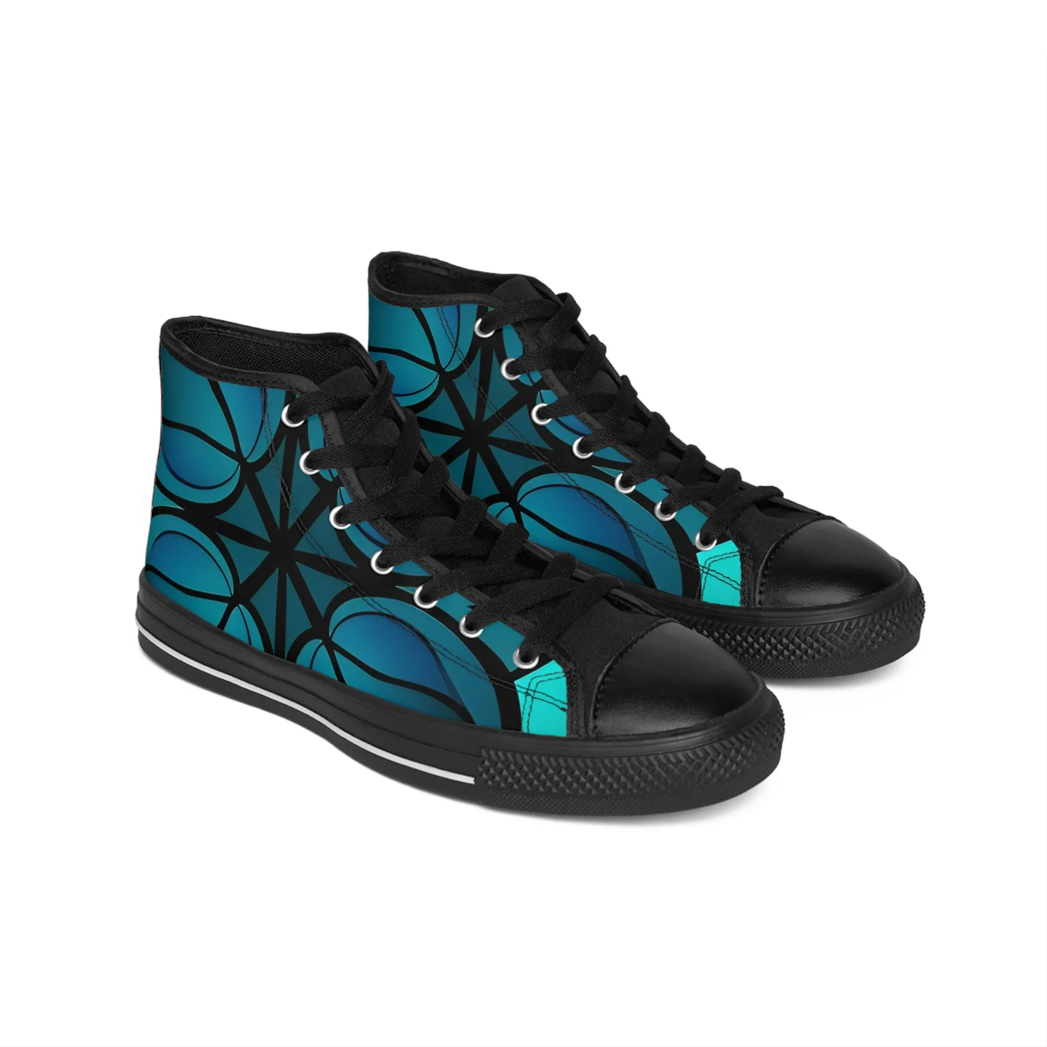 Women's Classic Elegant Design High Sneakers. GB-000006Cvc