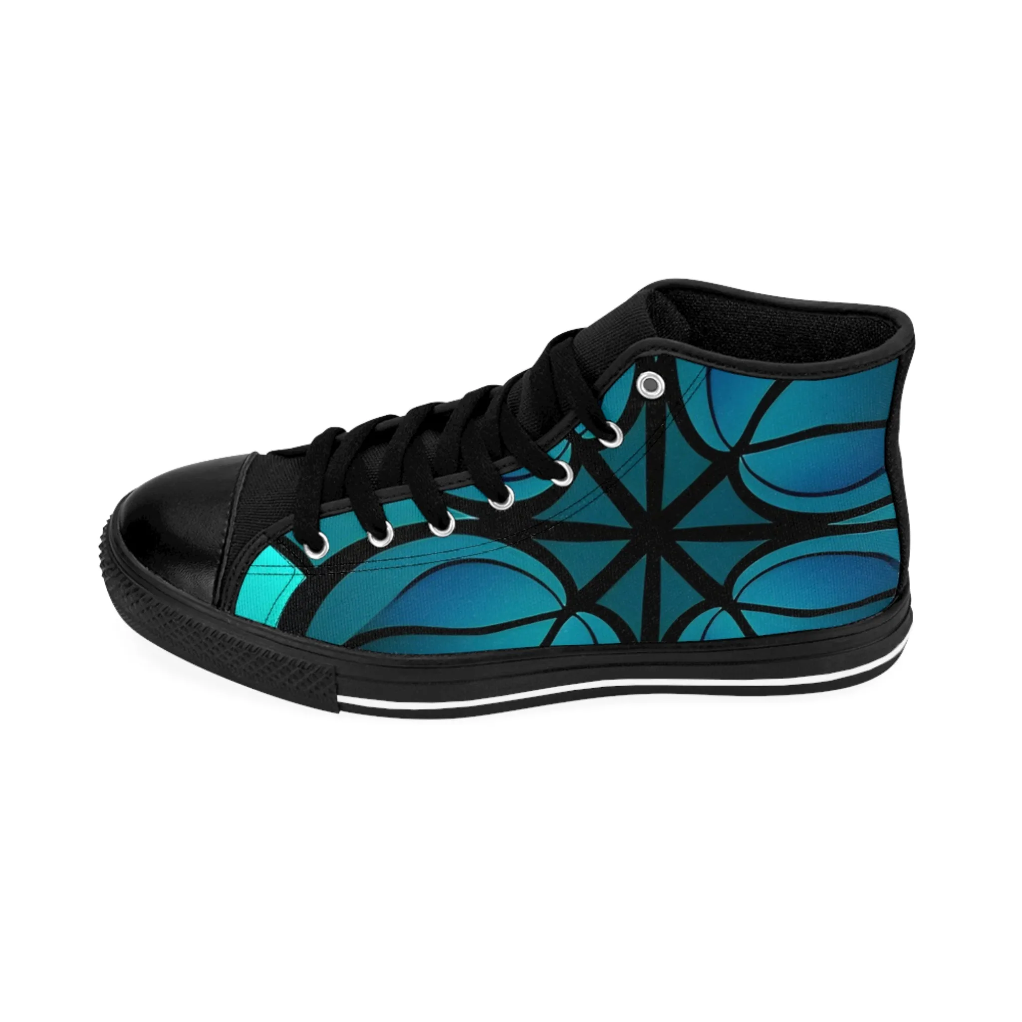 Women's Classic Elegant Design High Sneakers. GB-000006Cvc