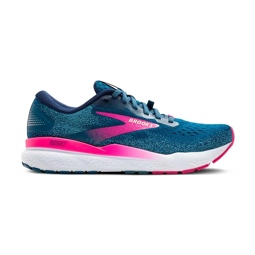 Women's Ghost 16 GTX Running Shoe - Moroccan Blue/Pink/Yellow - Regular (B)