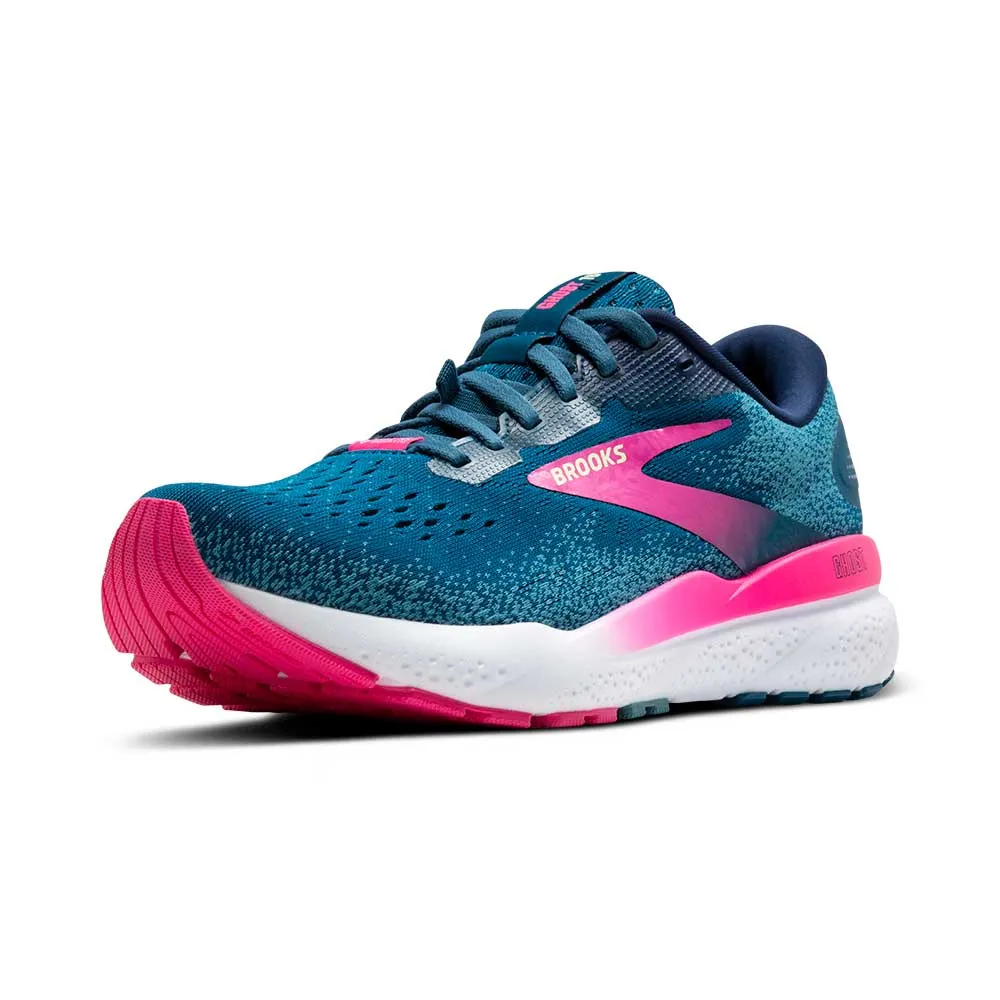 Women's Ghost 16 GTX Running Shoe - Moroccan Blue/Pink/Yellow - Regular (B)