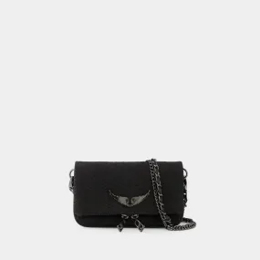 Zadig & Voltaire  Rock Nano Hobo Bag - Zadig & Voltaire - Leather - Black