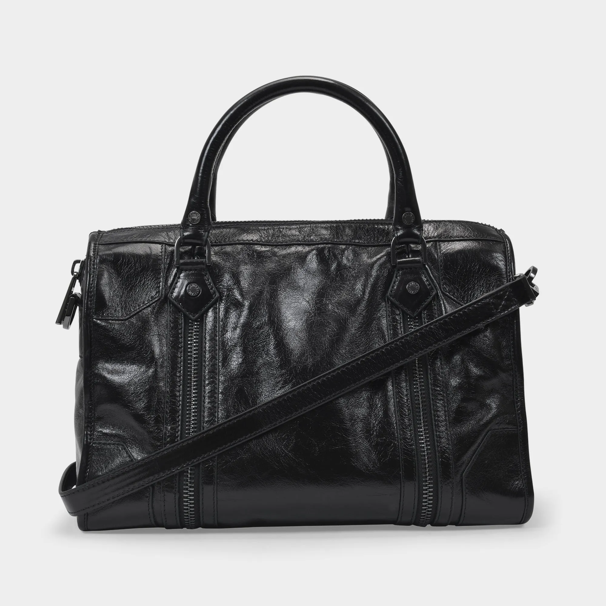 Zadig & Voltaire  Sunny Medium Bag in Black Leather